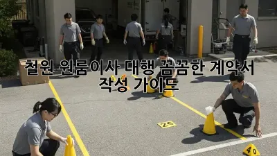 철원 원룸이사 대행, 꼼꼼한 계약서 작성 가이드!