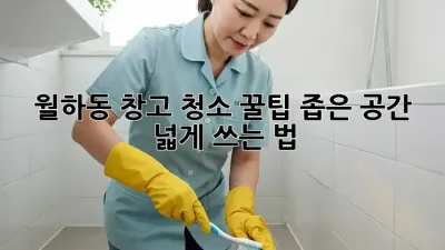 월하동 창고 청소 꿀팁🍯: 좁은 공간, 넓게 쓰는 법!