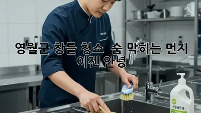 영월군 창틀 청소 : 숨 막히는 먼지, 이젠 안녕!